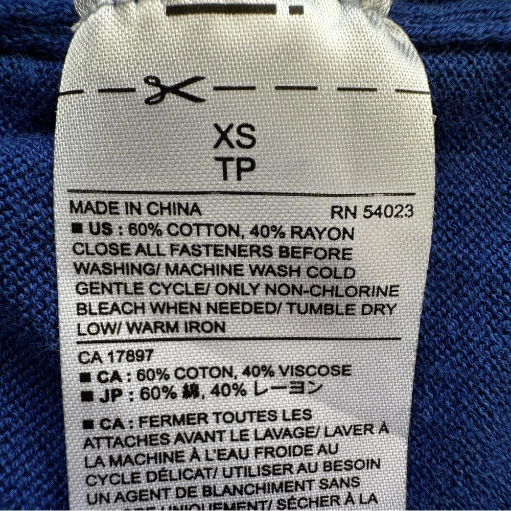 Banana Republic Women's Royal Blue Cardigan, Button Down, Cotton Blend Knit - Picture 8 of 8